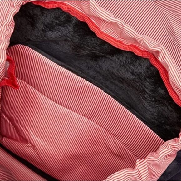 Herschel Little America Laptop Backpack, Black/Tan Synthetic Leather Classic 25 - Picture 3 of 16